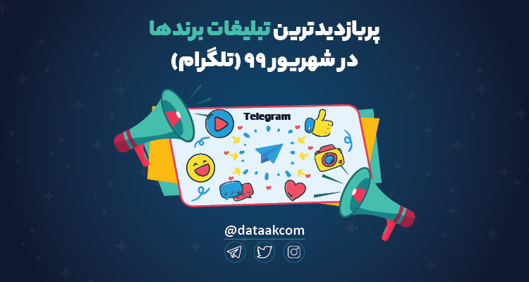 پربازدیدترین تبلیغات تلگرامی برندها در شهریور ۹۹