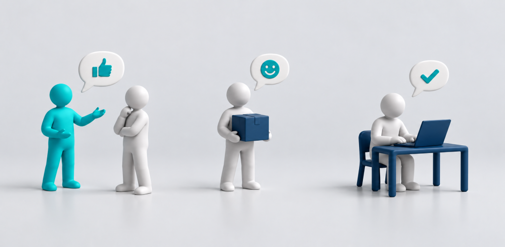 سه جنبه تجربه مشتری: تمایل به توصیه، رضایت و سهولت استفاده - تفاوت NPS و CSAT چیست؟ CES چه نقشی دارد؟